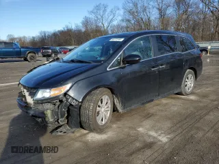 2015 Honda Odyssey EX-L with VIN 5FNRL5H6XFB041458, listed as a Copart auction lot 50273185 with 120,245 mi miles and Salvage Title. Bid and sale history available at carsss.com. Image 1.