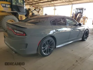2019 Dodge Charger Scat Pack with VIN 2C3CDXGJ7KH697114, listed as a Copart auction lot 55152705 with 47,322 mi miles and Clean Title. Bid and sale history available at DreamBid. Image 3.