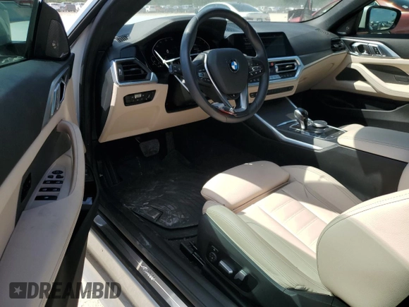 2023 BMW 4 Series 430i with VIN WBA23AT02PCL26020, listed as a Copart auction lot 73504904 with 12,049 mi miles and Salvage Title. Bid and sale history available at carsss.com. Image 8.