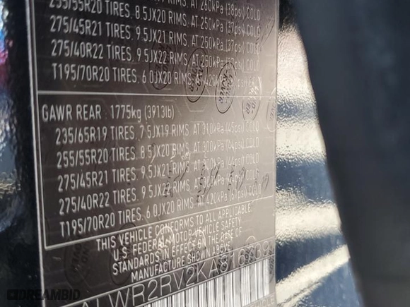 2019 Land Rover Range Rover Sport HSE with VIN SALWR2RV2KA816739, listed as a Copart auction lot 79667814 with 59,681 mi miles and Salvage Title. Bid and sale history available at carsss.com. Image 12.