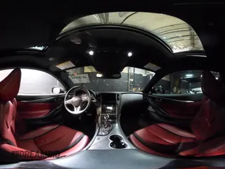 2022 Infiniti Q60 Red Sport 400 with VIN JN1FV7LL4NM681132, listed as a IAAI auction lot 40733343 with 14,309 mi miles and . Bid and sale history available at DreamBid. Image 19.
