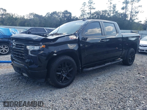2022 Chevrolet Silverado 1500 RST with VIN 1GCUDEET5NZ604636, listed as a Copart auction lot 74376334 with 18,705 mi miles and Salvage Title. Bid and sale history available at DreamBid. Image 1.