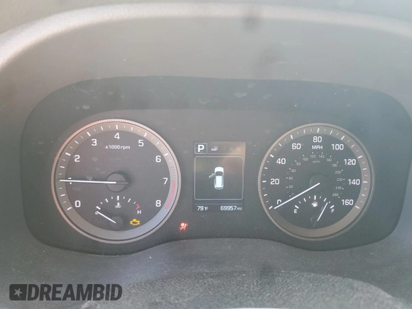 2016 Hyundai Tucson SE z VIN KM8J23A47GU024358, wystawiony jako Copart lot #54982605 z przebiegiem 69 957 mil mil oraz Szkoda całkowita • Salvage title. Historia ofert i sprzedaży dostępna na DreamBid. Obrazek 9.