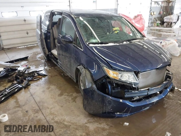2015 Honda Odyssey EX with VIN 5FNRL5H42FB114840, listed as a IAAI auction lot 41586407 with 92,490 mi miles. Bid and sale history available at carsss.com. Image 1.
