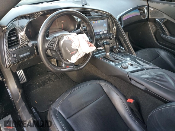 2017 Chevrolet Corvette Z06 1LZ with VIN 1G1YP2D66H5600182, listed as a Copart auction lot 86970554 with 38,326 mi miles and Salvage Title. Bid and sale history available at carsss.com. Image 8.