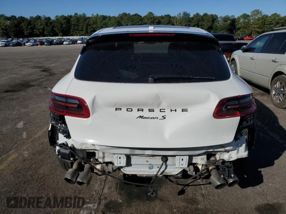 2015 Porsche Macan S with VIN WP1AB2A5XFLB66892, listed as a Copart auction lot 75057063 with Not Provided miles and Salvage Title. Bid and sale history available at carsss.com. Image 6.