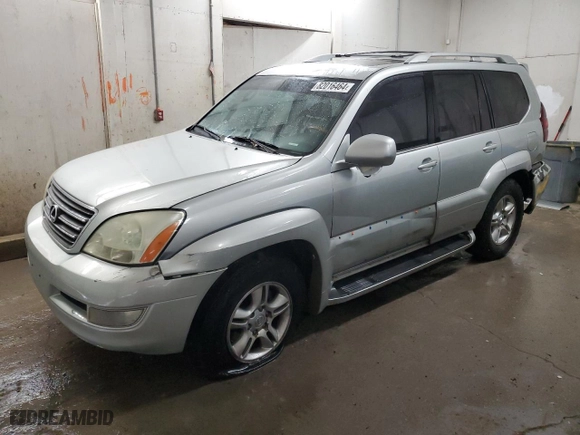 2003 Lexus GX 470 with VIN JTJBT20XX30004874, listed as a Copart auction lot 82016464 with 303,929 mi miles and Salvage Title. Bid and sale history available at carsss.com. Image 1.