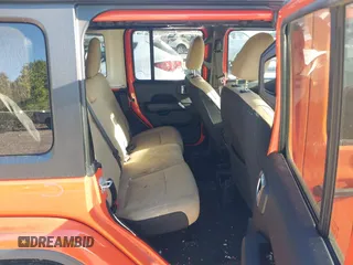 2018 Jeep Wrangler Unlimited Sahara with VIN 1C4HJXEG3JW323634, listed as a IAAI auction lot 41853471 with 126,531 mi miles. Bid and sale history available at carsss.com. Image 8.