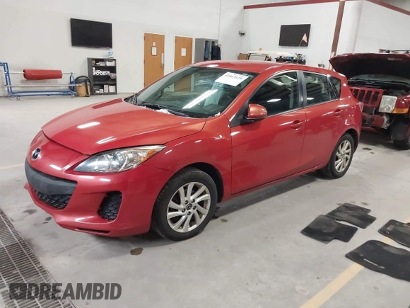 2013 Mazda 3 i Touring with VIN JM1BL1L77D1821613, listed as a IAAI auction lot 42013129 with 118,235 mi miles and . Bid and sale history available at DreamBid. Image 2.