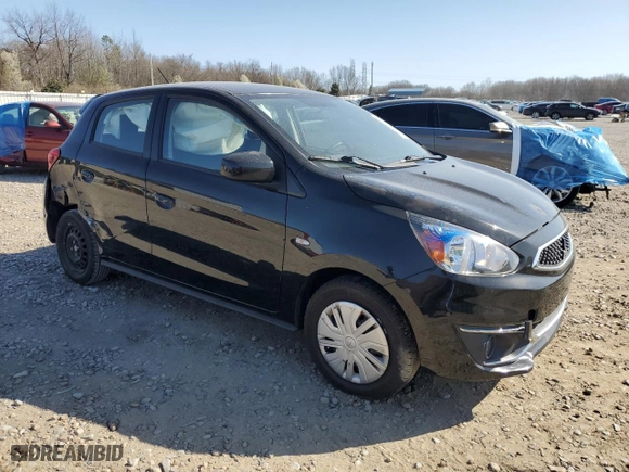 2019 Mitsubishi Mirage ES with VIN ML32A3HJ8KH013929, listed as a Copart auction lot 48633715 with 50,563 mi miles and Salvage Title. Bid and sale history available at carsss.com. Image 4.