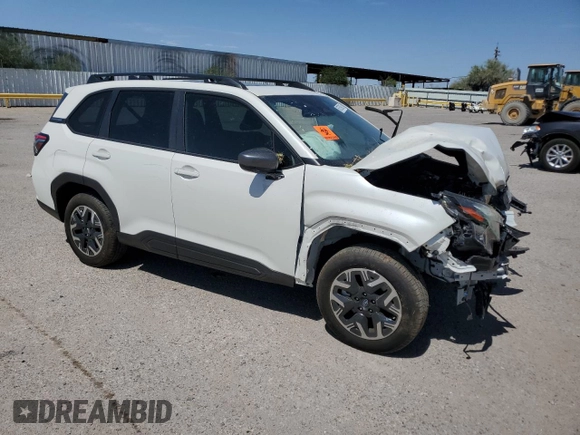 2025 Subaru Forester Premium with VIN JF2SLDBC7SH450586, listed as a Copart auction lot 60759805 with Not provided miles and Salvage title. Bid and sale history available at DreamBid. Image 4.