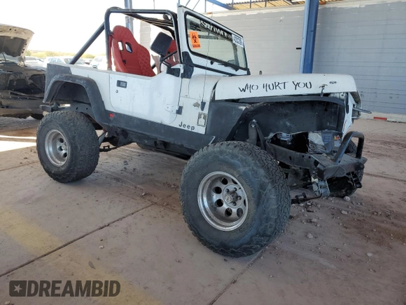 1988 Jeep Wrangler with VIN 2BCCZ8116JB540866, listed as a Copart auction lot 43832395 with 136,243 mi miles and Salvage Title. Bid and sale history available at carsss.com. Image 4.