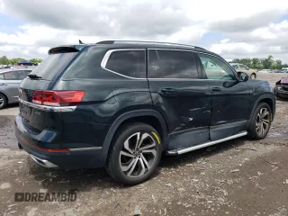 2021 Volkswagen Atlas SEL Premium with VIN 1V2TR2CA8MC516807, listed as a Copart auction lot 56819505 with 65,111 mi miles and Salvage title. Bid and sale history available at DreamBid. Image 3.