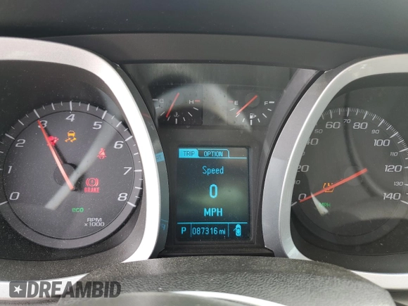 2017 Chevrolet Equinox LT with VIN 2GNALCEK8H1605236, listed as a Copart auction lot 57721904 with 87,316 mi miles and Salvage Title. Bid and sale history available at carsss.com. Image 9.