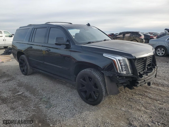2016 Cadillac Escalade ESV Premium Collection with VIN 1GYS4JKJ2GR285616, listed as a Copart auction lot 84703844 with NaN miles and Salvage Title. Bid and sale history available at carsss.com. Image 4.