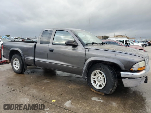 2003 Dodge Dakota SLT with VIN 1D7HL42X73S247297, listed as a Copart auction lot 80992814 with 0 mi miles and Salvage Title. Bid and sale history available at carsss.com. Image 4.