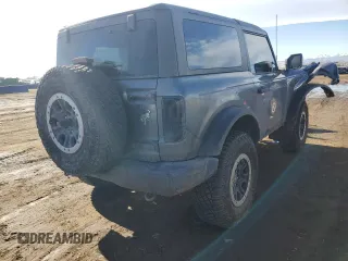 2023 Ford Bronco with VIN 1FMDE5CP4PLC09478, listed as a Copart auction lot 43074085 with 7,379 mi miles and Salvage title. Bid and sale history available at DreamBid. Image 3.