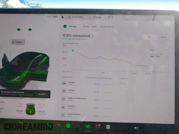 2023 Tesla Model 3 Long Range with VIN 5YJ3E1EBXPF603421, listed as a IAAI auction lot 42105037 with 13,186 mi miles and . Bid and sale history available at DreamBid. Image 17.