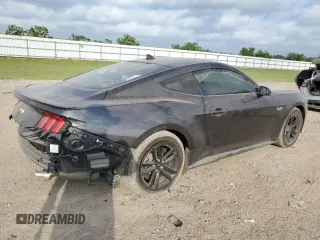 2024 Ford Mustang GT with VIN 1FA6P8CF2R5412592, listed as a Copart auction lot 53701845 with 6,263 mi miles and Salvage Title. Bid and sale history available at DreamBid. Image 3.