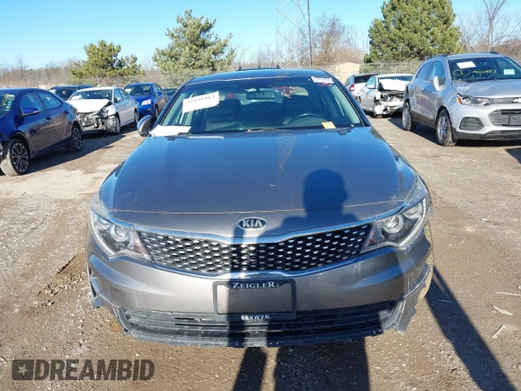 2016 Kia Optima EX with VIN 5XXGU4L36GG098749, listed as a IAAI auction lot 41191912 with 113,019 mi miles and . Bid and sale history available at DreamBid. Image 12.