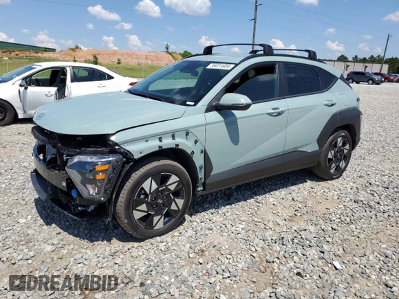2024 Hyundai Kona SEL with VIN KM8HB3AB6RU062972, listed as a Copart auction lot 59031604 with 9,840 mi miles and Salvage Title. Bid and sale history available at DreamBid. Image 1.