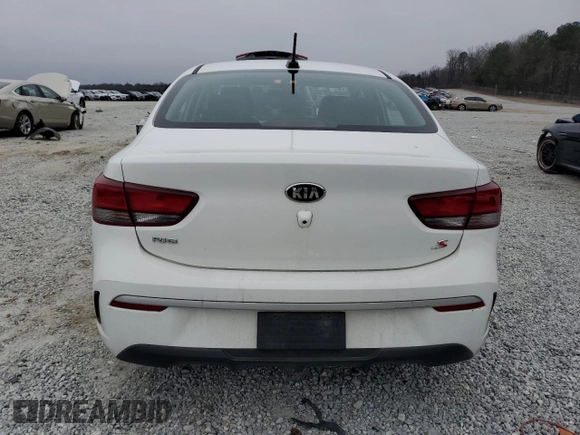 2021 Kia Rio LX with VIN 3KPA24AD3ME392203, listed as a Copart auction lot 43465235 with 33,959 mi miles and Salvage Title. Bid and sale history available at carsss.com. Image 6.