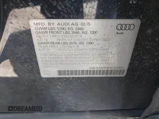 2015 Audi Q5 Premium Plus with VIN WA1LFAFP3FA123360, listed as a IAAI auction lot 42361327 with 90,777 mi miles and . Bid and sale history available at DreamBid. Image 9.