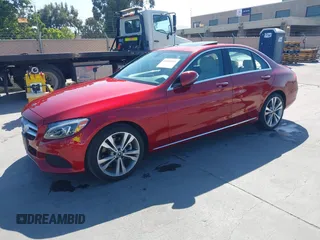 2018 Mercedes-Benz C 300 with VIN 55SWF4JB4JU264839, listed as a IAAI auction lot 42500465 with 28,115 mi miles and . Bid and sale history available at DreamBid. Image 2.