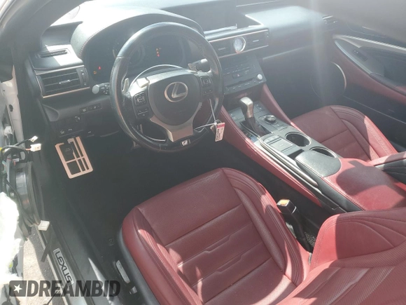 2016 Lexus RC 350 F Sport with VIN JTHHE5BC1G5014283, listed as a Copart auction lot 61814405 with 73,310 mi miles and Salvage title. Bid and sale history available at DreamBid. Image 8.