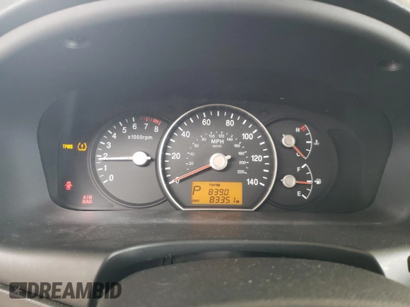 2009 Kia Rondo LX with VIN KNAFG526297252855, listed as a Copart auction lot 84956504 with 83,351 mi miles and Salvage Title. Bid and sale history available at carsss.com. Image 9.