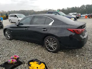 2020 Infiniti Q50 3.0t SPORT with VIN JN1EV7AP7LM201826, listed as a Copart auction lot 81064314 with 95,036 mi miles and Salvage Title. Bid and sale history available at carsss.com. Image 2.