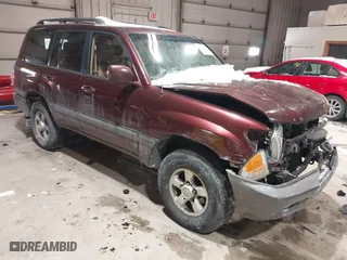 2000 Toyota Land Cruiser with VIN JT3HT05J2Y0102508, listed as a IAAI auction lot 41596418 with 271,327 mi miles. Bid and sale history available at carsss.com. Image 1.