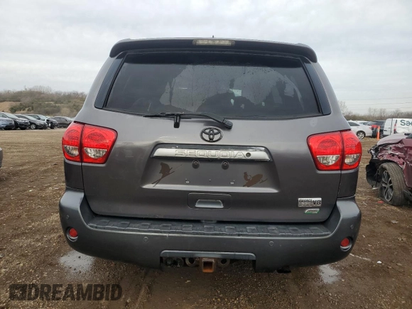 2012 Toyota Sequoia Limited with VIN 5TDJW5G18CS059829, listed as a Copart auction lot 79925664 with 281,249 mi miles and Salvage Title. Bid and sale history available at carsss.com. Image 6.