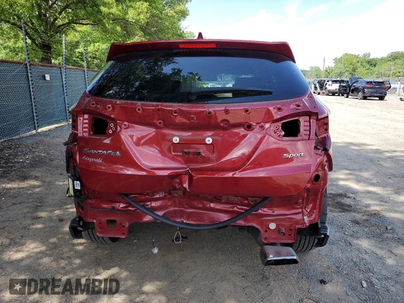 2017 Hyundai Santa Fe 2.4L with VIN 5XYZU3LB5HG411281, listed as a Copart auction lot 61428215 with 51,423 mi miles and Salvage title. Bid and sale history available at DreamBid. Image 6.