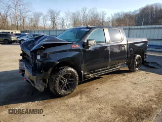 2021 Chevrolet Silverado 1500 LT Trail Boss with VIN 3GCPYFED2MG357364, listed as a Copart auction lot 48551445 with 87,235 mi miles and Salvage Title. Bid and sale history available at carsss.com. Image 1.