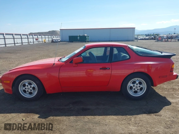 1984 Porsche 944 with VIN WP0AA0948EN456264, listed as a IAAI auction lot 42134801 with 54,339 mi miles and . Bid and sale history available at carsss.com. Image 14.