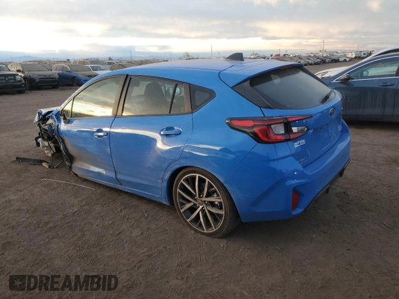 2024 Subaru Impreza Sport with VIN JF1GUAFCXR8398073, listed as a Copart auction lot 85135244 with 5,667 mi miles and Salvage Title. Bid and sale history available at carsss.com. Image 2.