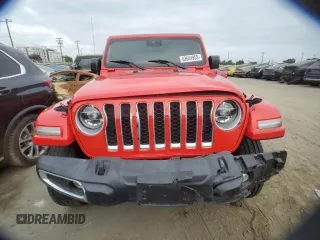 2021 Jeep Wrangler Unlimited Sahara with VIN 1C4JJXP64MW766076, listed as a Copart auction lot 63644955 with 92,421 mi miles and Salvage title. Bid and sale history available at DreamBid. Image 5.
