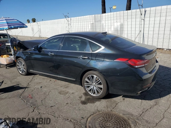 2018 Genesis G80 3.8L with VIN KMHGN4JE6JU225160, listed as a Copart auction lot 85454134 with 67,994 mi miles and Salvage Title. Bid and sale history available at carsss.com. Image 2.