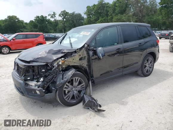 2020 Honda Passport EX-L with VIN 5FNYF7H51LB004574, listed as a Copart auction lot 58375235 with 45,227 mi miles and Non repairable. Bid and sale history available at DreamBid. Image 1.