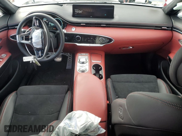 2022 Genesis GV70 Sport with VIN KMUMCDTC8NU022430, listed as a Copart auction lot 42189715 with 8,291 mi miles and Salvage title. Bid and sale history available at DreamBid. Image 8.