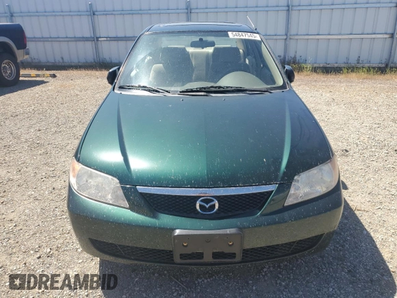 2002 Mazda Protege DX with VIN JM1BJ225121567924, listed as a Copart auction lot 54847545 with 93,653 mi miles and Salvage Title. Bid and sale history available at DreamBid. Image 5.