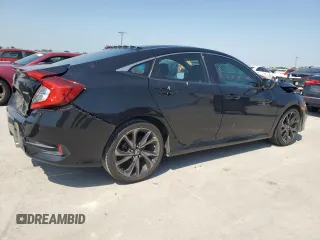 2019 Honda Civic Sport with VIN 19XFC2F81KE045324, listed as a Copart auction lot 53576965 with 110,836 mi miles and Salvage title. Bid and sale history available at DreamBid. Image 3.