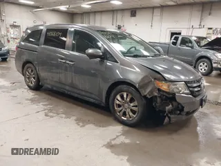 2014 Honda Odyssey EX with VIN 5FNRL5H40EB008014, listed as a IAAI auction lot 41068104 with 168,636 mi miles. Bid and sale history available at carsss.com. Image 1.