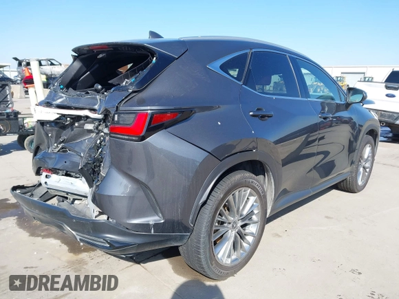 2022 Lexus NX 350h Premium with VIN 2T2GKCEZ5NC005043, listed as a IAAI auction lot 41391694 with 40,023 mi miles and . Bid and sale history available at DreamBid. Image 4.