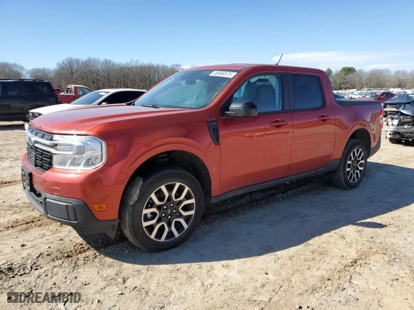 2024 Ford Maverick LARIAT with VIN 3FTTW8M39RRA75405, listed as a Copart auction lot 46689575 with 37,725 mi miles and Salvage Title. Bid and sale history available at carsss.com. Image 1.