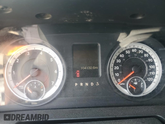 2013 Ram 1500 Tradesman with VIN 3C6JR6AG7DG505213, listed as a Copart auction lot 44603285 with 104,132 mi miles and Salvage title. Bid and sale history available at DreamBid. Image 9.