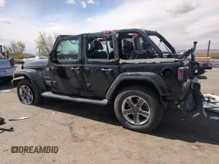 2019 Jeep Wrangler Unlimited Sahara with VIN 1C4HJXEN8KW616980, listed as a Copart auction lot 51253215 with 54,011 mi miles and Salvage Title. Bid and sale history available at DreamBid. Image 2.