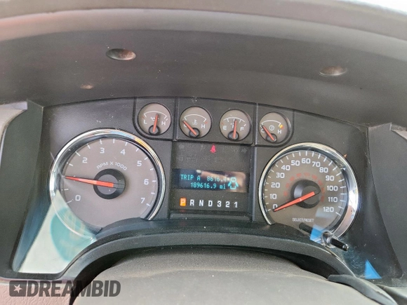 2010 Ford F-150 XL with VIN 1FTEX1C89AFC65751, listed as a Copart auction lot 60887175 with 189,616 mi miles and Clean title. Bid and sale history available at DreamBid. Image 9.