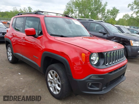 2017 Jeep Renegade Latitude z VIN ZACCJBBB2HPF86999, wystawiony jako IAAI lot #42203107 z przebiegiem 103 348 mil mil oraz . Historia ofert i sprzedaży dostępna na DreamBid. Obrazek 1.